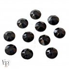 Strass Swarovski Jet 7 mm thermocollant – noir intense au fini brillant