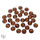 Strass Swarovski thermocollants Smoked Topaz SS34 7 mm pour vêtements et customisation textile