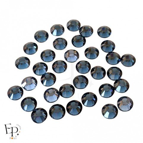 Strass Swarovski thermocollants Montana SS34 7 mm pour vêtements et customisation textile