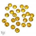 Strass Swarovski thermocollants Citrine SS34 7 mm pour vêtements et customisation textile
