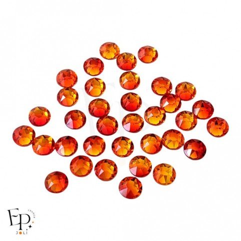 Strass Swarovski thermocollants Fireopal SS34 7 mm pour vêtements et customisation textile