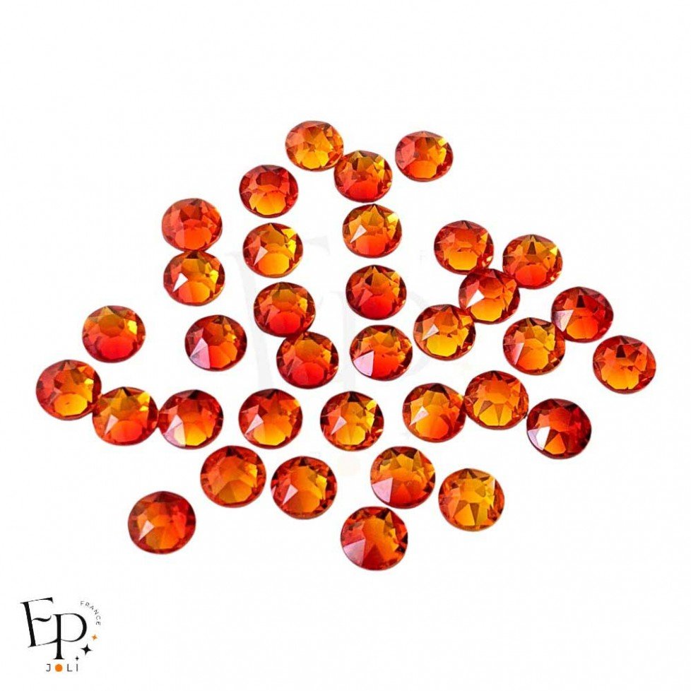 Strass Swarovski thermocollants Fireopal SS34 7 mm pour vêtements et customisation textile Strass Swarovski thermocollants Fireopal SS34 7 mm pour vêtements et customisation textile