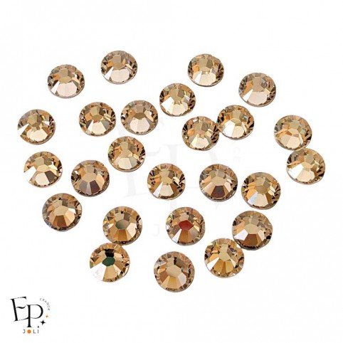 Strass Swarovski thermocollants Light  Silk SS34 7 mm pour vêtements et customisation textile