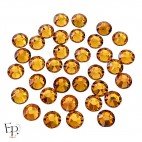 Strass Swarovski thermocollants Topaze SS34 7 mm pour vêtements et customisation textile