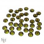 Strass Swarovski thermocollants Olivine SS34 7 mm pour vêtements et customisation textile