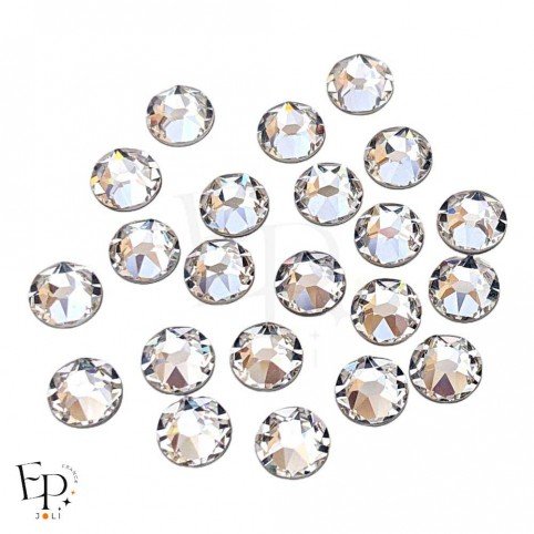 Strass Swarovski thermocollants Crystal SS34 7 mm pour vêtements et customisation textile