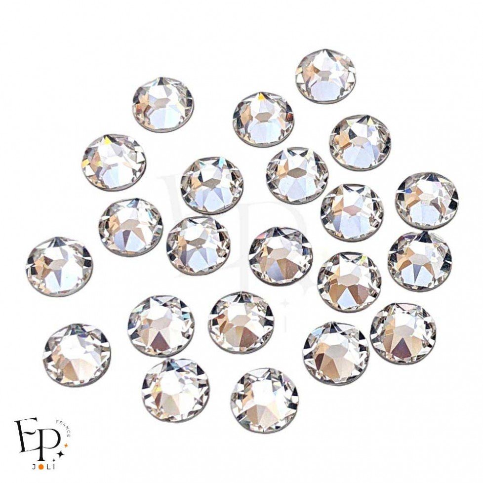 Strass Swarovski thermocollants Crystal SS34 7 mm pour vêtements et customisation textile Strass Swarovski thermocollants Crystal SS34 7 mm pour vêtements et customisation textile