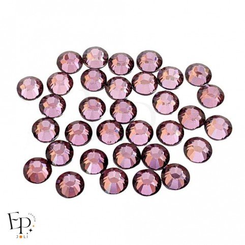 Strass Swarovski thermocollants Crystal Antique Pink SS34 7 mm pour vêtements et customisation textile