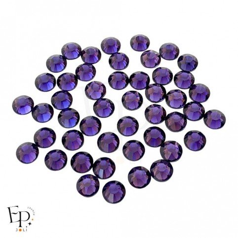 Strass Swarovski thermocollants Purple Velvet SS34 7 mm pour vêtements et personnalisation textile