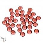 Strass Swarovski thermocollants Padparadscha SS34 7 mm pour vêtements et customisation textile