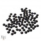 Strass Swarovski Jet 4 mm thermocollant – noir intense au fini brillant pour vêtements et customisation textile