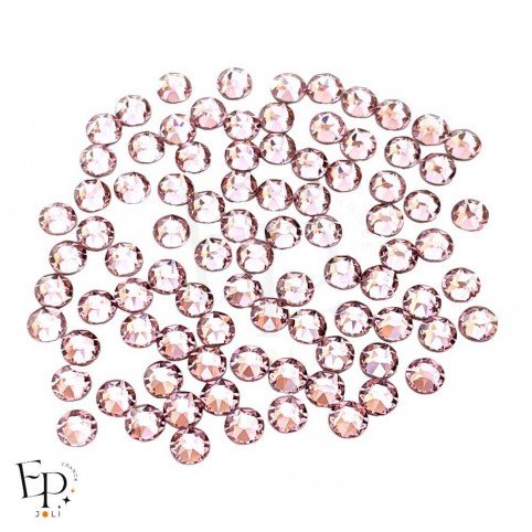 Strass Swarovski Light Rose 5 mm thermocollant – rose clair tendre et scintillant