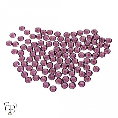 Strass Swarovski Amethyst thermocollant – violet profond et lumineux