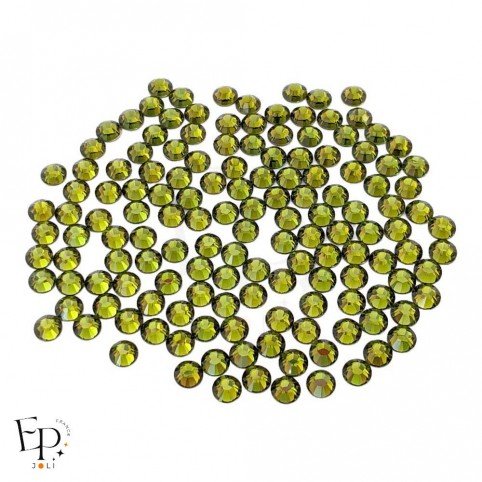 Strass Swarovski Olivine thermocollant – vert olive profond et élégant