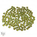 Strass Swarovski Olivine 4 mm – reflets verts terreux sur fond neutre