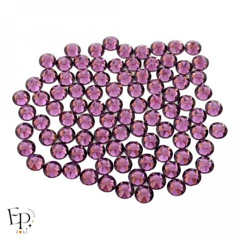 Strass Swarovski Amethyst 5 mm thermocollant – violet profond et lumineux