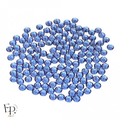 Strass Swarovski Sapphire 4 mm thermocollant – bleu intense et profond