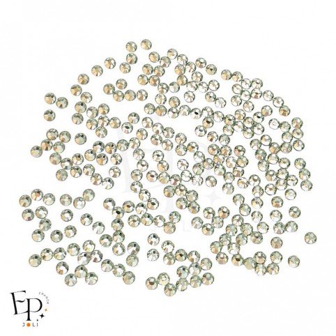 Strass Swarovski Chrysolite thermocollant 3 mm – vert pâle délicat et lumineux