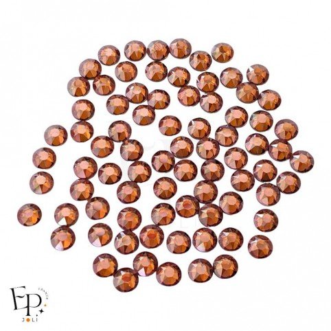Strass Swarovski Crystal Copper thermocollant 5 mm – teinte cuivre brillante et chaude