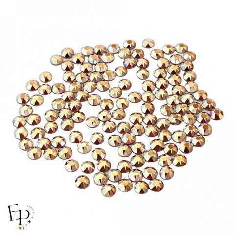 Strass Swarovski Crystal Metallic Sunshine 4 mm – jaune doré éclatant et métallique