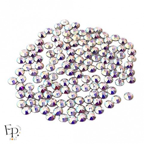 Strass Swarovski Crystal AB thermocollant 4 mm – cristal irisé multicolore éclatant