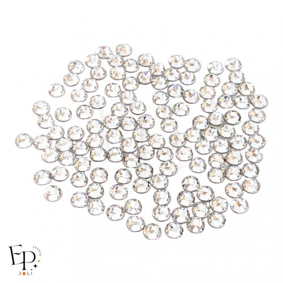 Strass Swarovski Crystal thermocollant 5 mm – cristal clair pur et lumineux