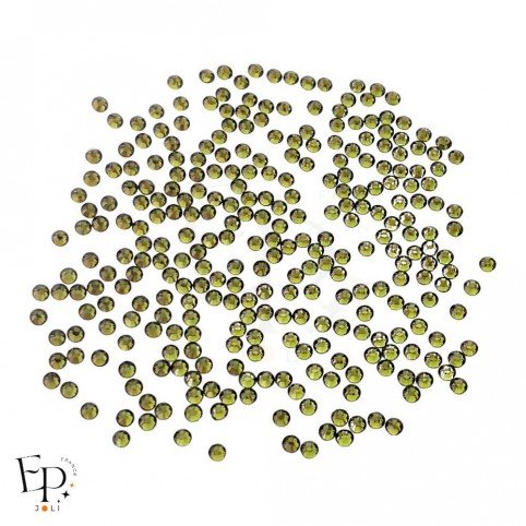 Strass Swarovski Olivine thermocollant 5 mm – vert olive profond et élégant