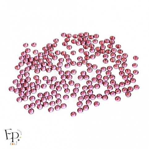 Strass Swarovski Rose thermocollant 3 mm – rose vif et éclatant