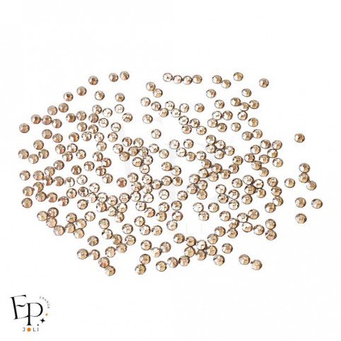 Strass Swarovski Crystal Golden Shadow 3 mm thermocollant – éclat doré et translucide