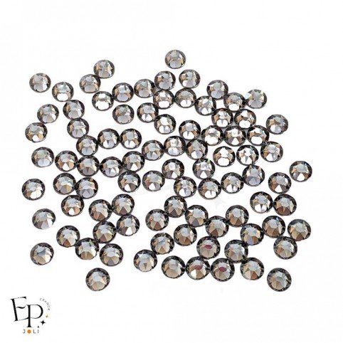 Strass Swarovski Black Diamond thermocollant 5 mm – gris fumé élégant et transparent