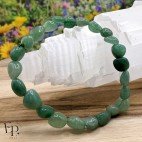 Bracelet en pierre naturelle Aventurine verte roulée – apaisement et confiance