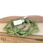 Bracelets en pierres roulées de péridot vert naturel – lithothérapie