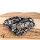 Bracelets en pierre naturelle Piétersite roulée bleu marine – force intérieure et confiance - petites pierres