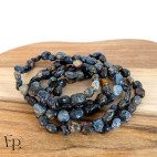 Bracelets en pierre naturelle Piétersite roulée bleu marine – force intérieure et confiance - pierres de taille moyenne