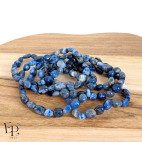 Bracelets en pierre naturelle Sodalite roulée bleu – calme, sérénité et clarté mentale - petites pierres