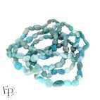 Bracelet en pierre naturelle Amazonite roulée bleu turquoise – cadeau apaisement et harmonie