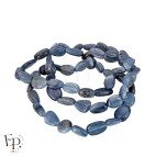 Bracelets en pierre naturelle Cyanite bleue roulée bleu clair – pierre de grande taille - bijou naturel