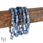 Bracelets en pierre naturelle Cyanite bleue roulée bleu clair – pierres de petite et moyenne taille - bijou naturel