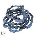 Bracelets en pierre naturelle Cyanite bleue roulée bleu clair – pierre de taille moyenne - bijou naturel