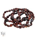 Bracelets en pierre naturelle Œil de Taureau roulée rouge – bijou protection