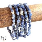 Bracelets en pierre naturelle Sodalite roulée bleu – calme, sérénité et clarté mentale - petites pierres