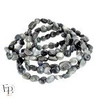 Bracelets en pierre naturelle Tourmaline Œil de Chat roulée gris – petites pierres - bijou naturel