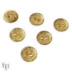Bouton Paillettes Dorées 10 mm - Face et dos