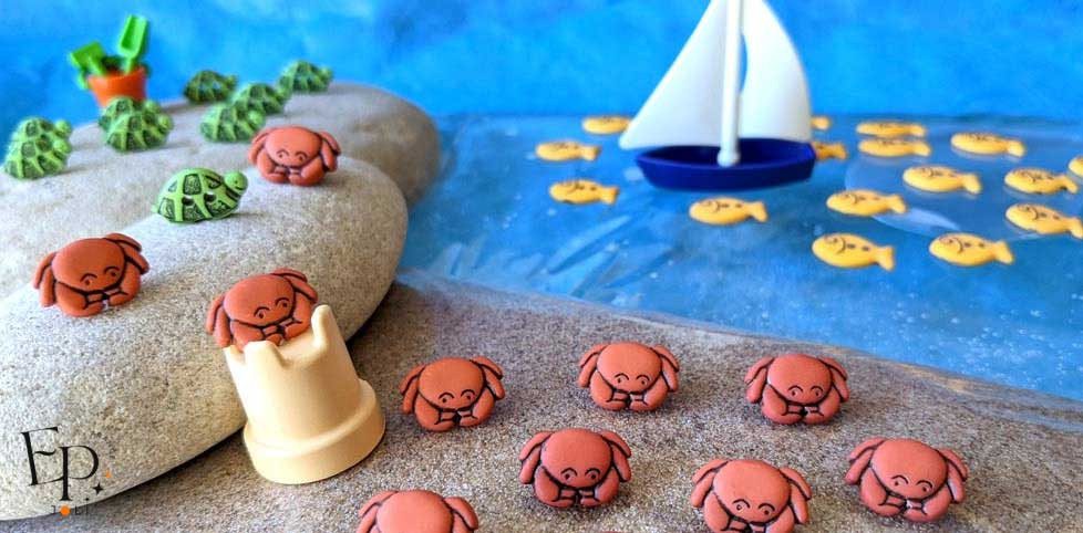Boutons animaux à coudre – enfants, couture originale